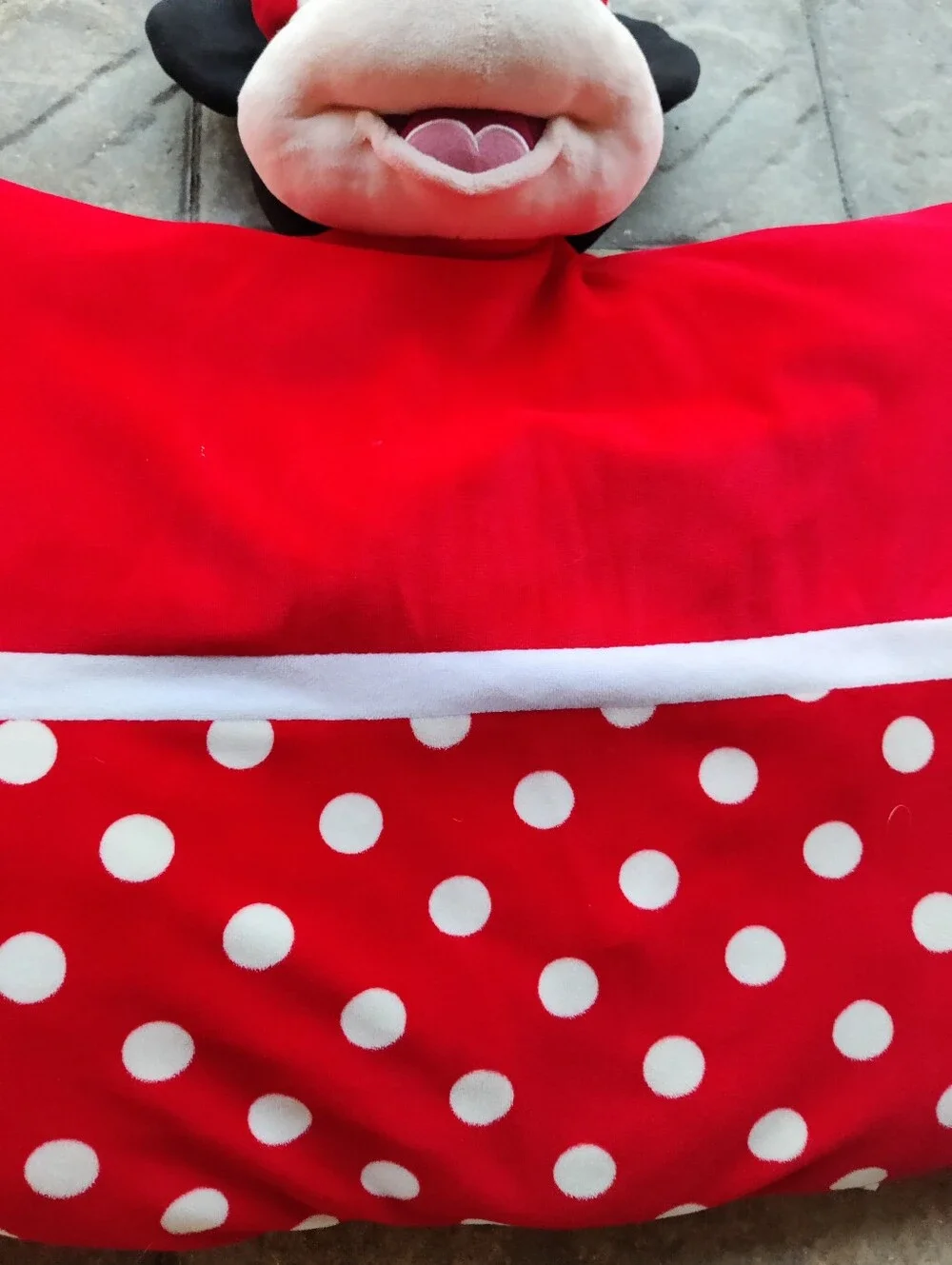 Disney Red and White Polka Dot Character Pillow